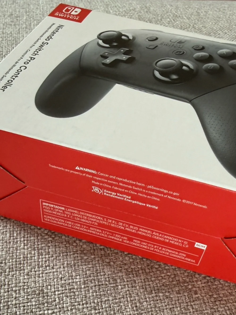Nintendo Black Pro Controller with Textured Grips